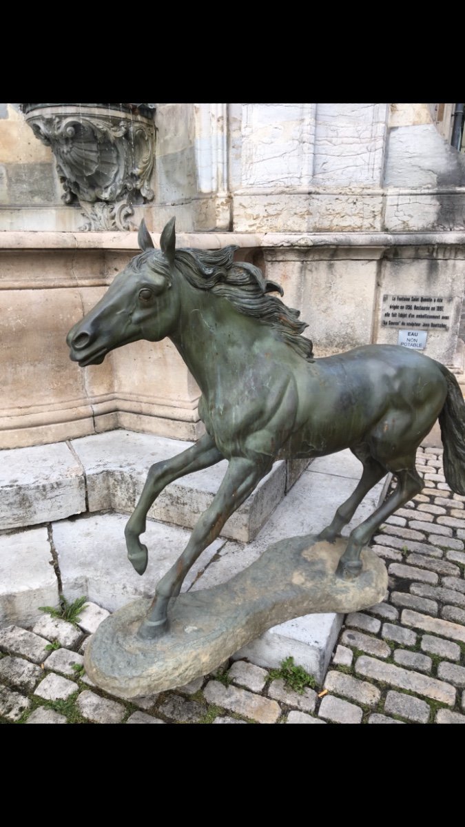 Cheval En Bronze Sculpture équitation Hippisme -photo-5