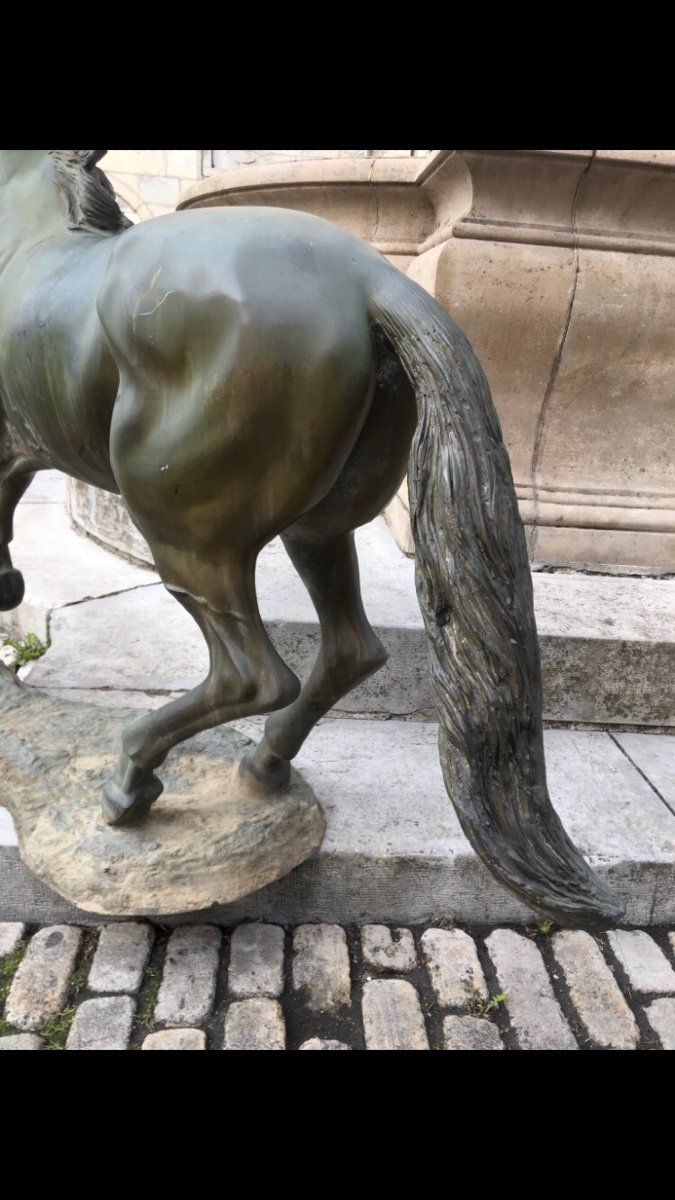 Cheval En Bronze équitation Sculpture équestre Hippisme -photo-2