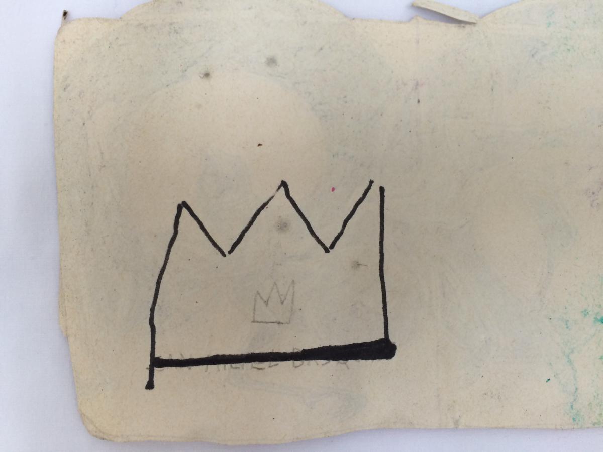 Jean Michel Basquiat Ink On Paper-photo-2