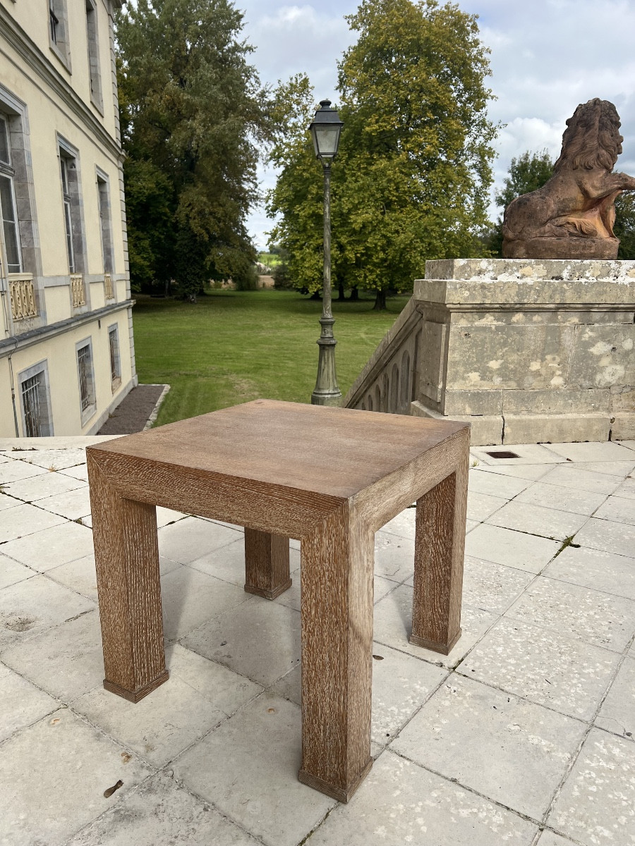 Franck Oak Coffee Table, 1940s Furniture, 20th Century Art Design -photo-3