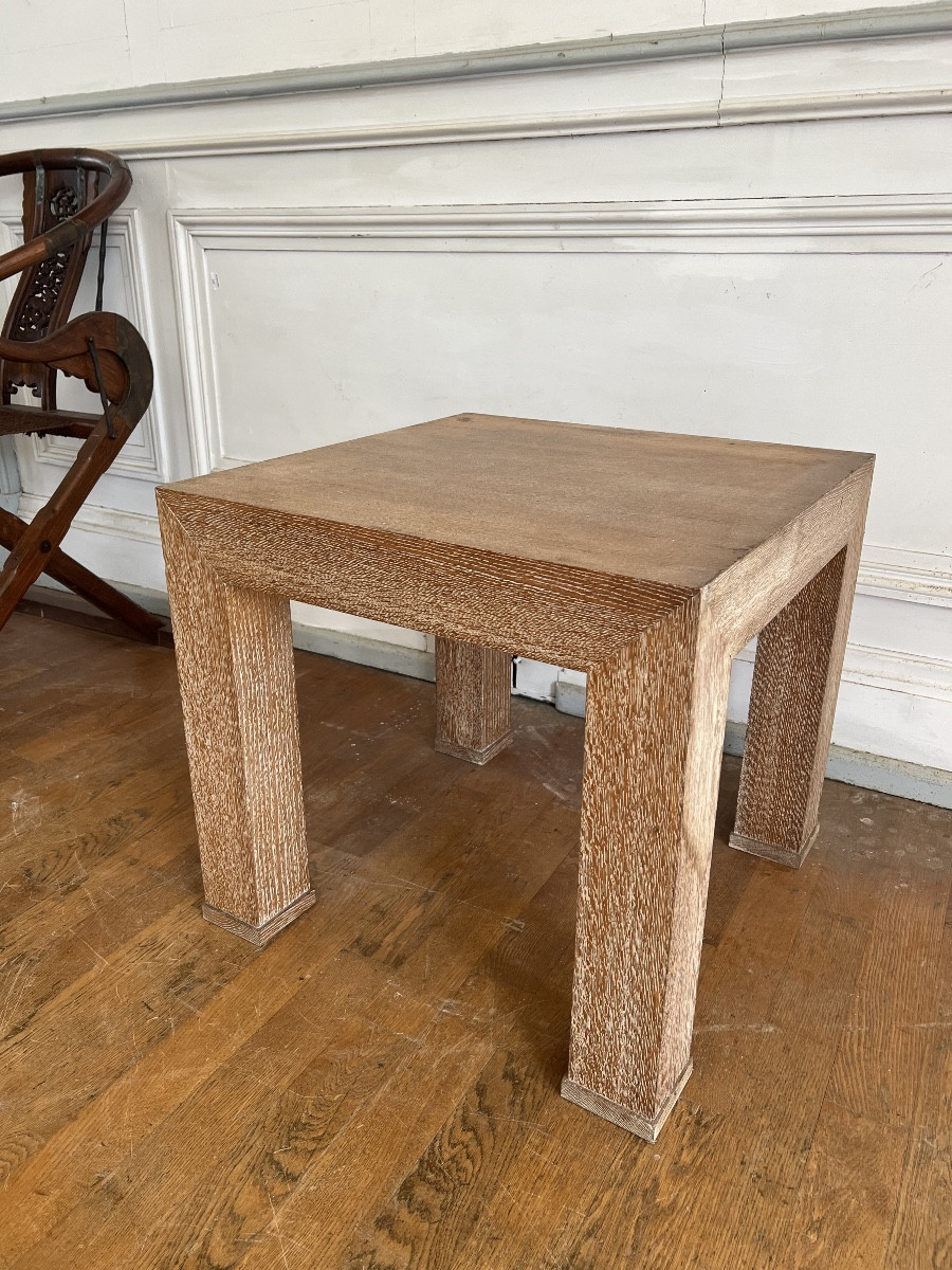 Franck Oak Coffee Table, 1940s Furniture, 20th Century Art Design 
