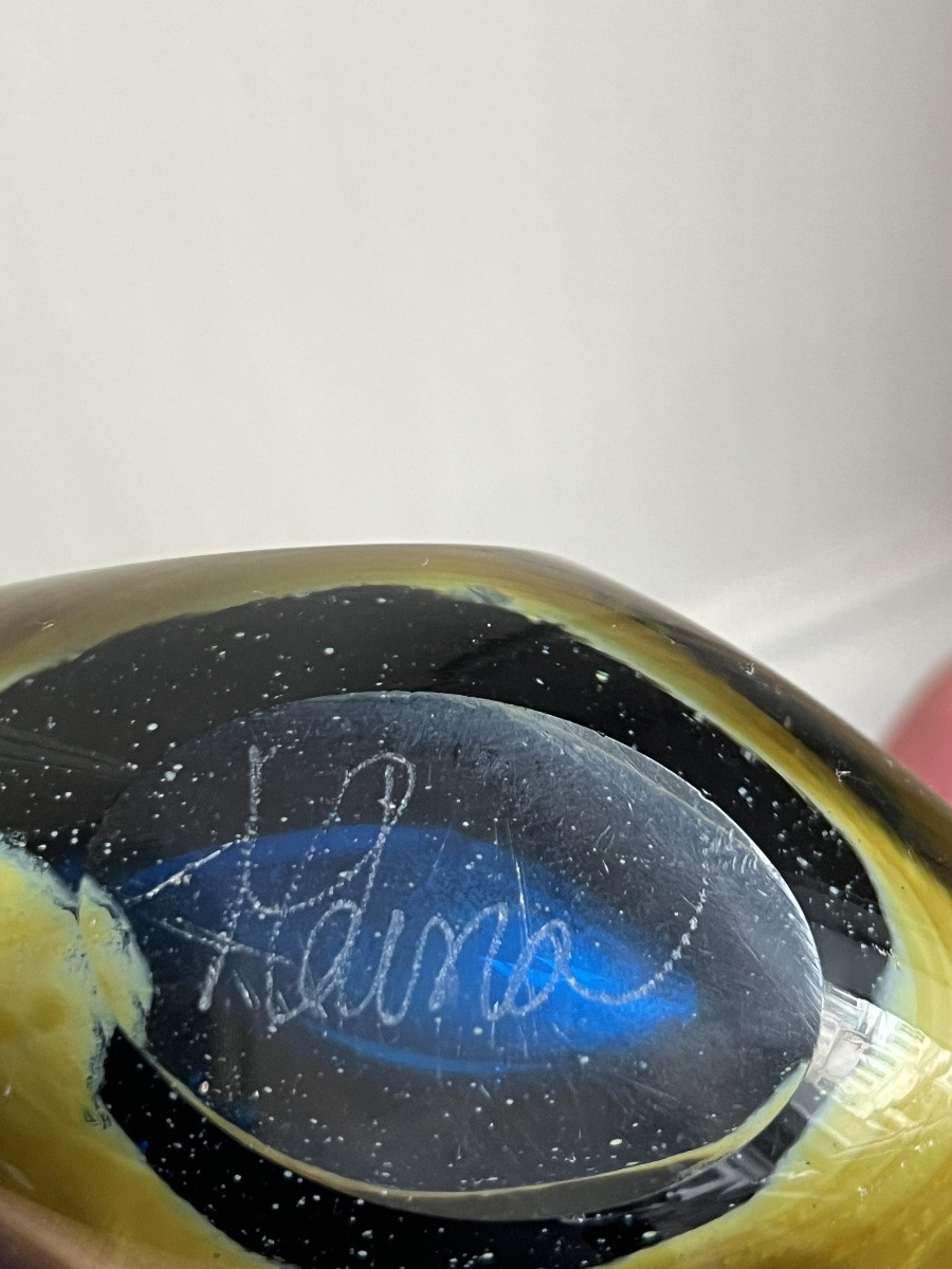 Michael Harris Glass Vase, 20th-century Art Design -photo-3