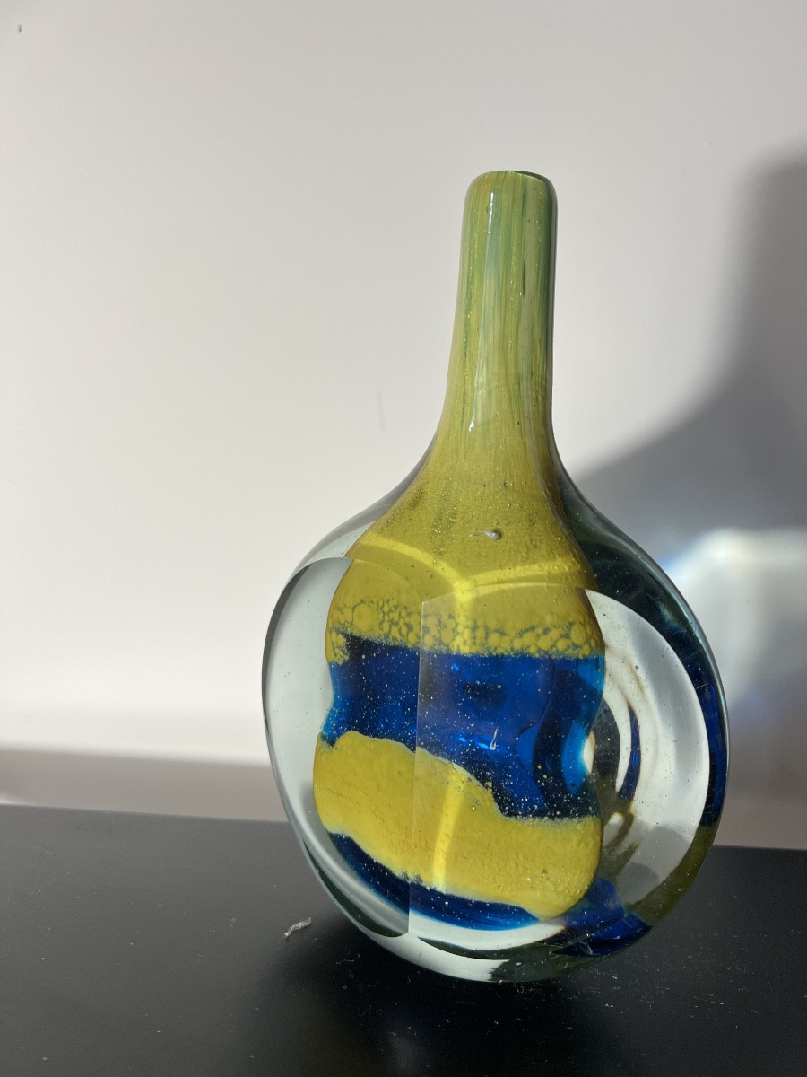 Michael Harris Glass Vase, 20th-century Art Design -photo-1