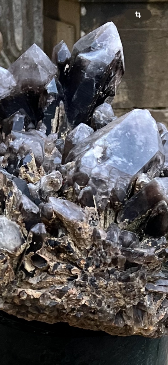 Quartz fume druse pierre  collection -photo-3