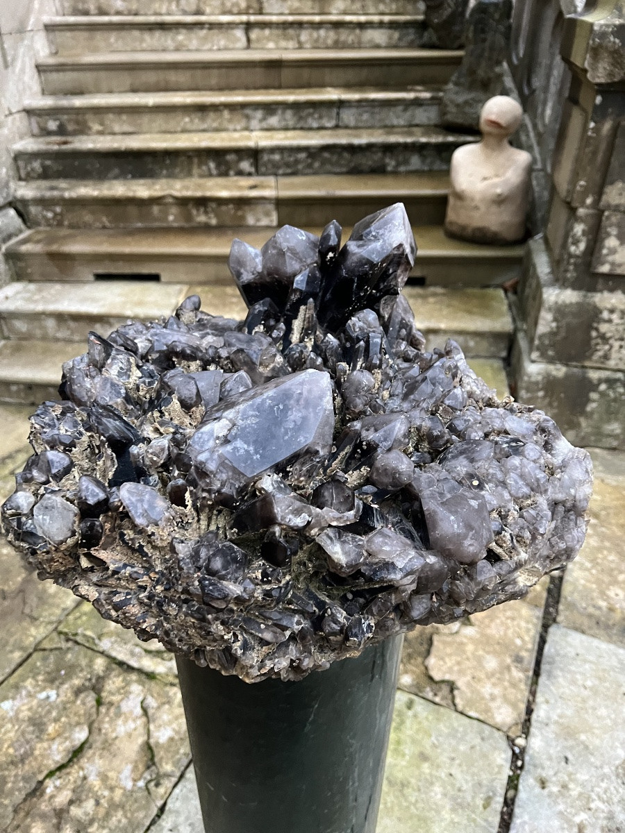 Quartz fume druse pierre  collection -photo-1