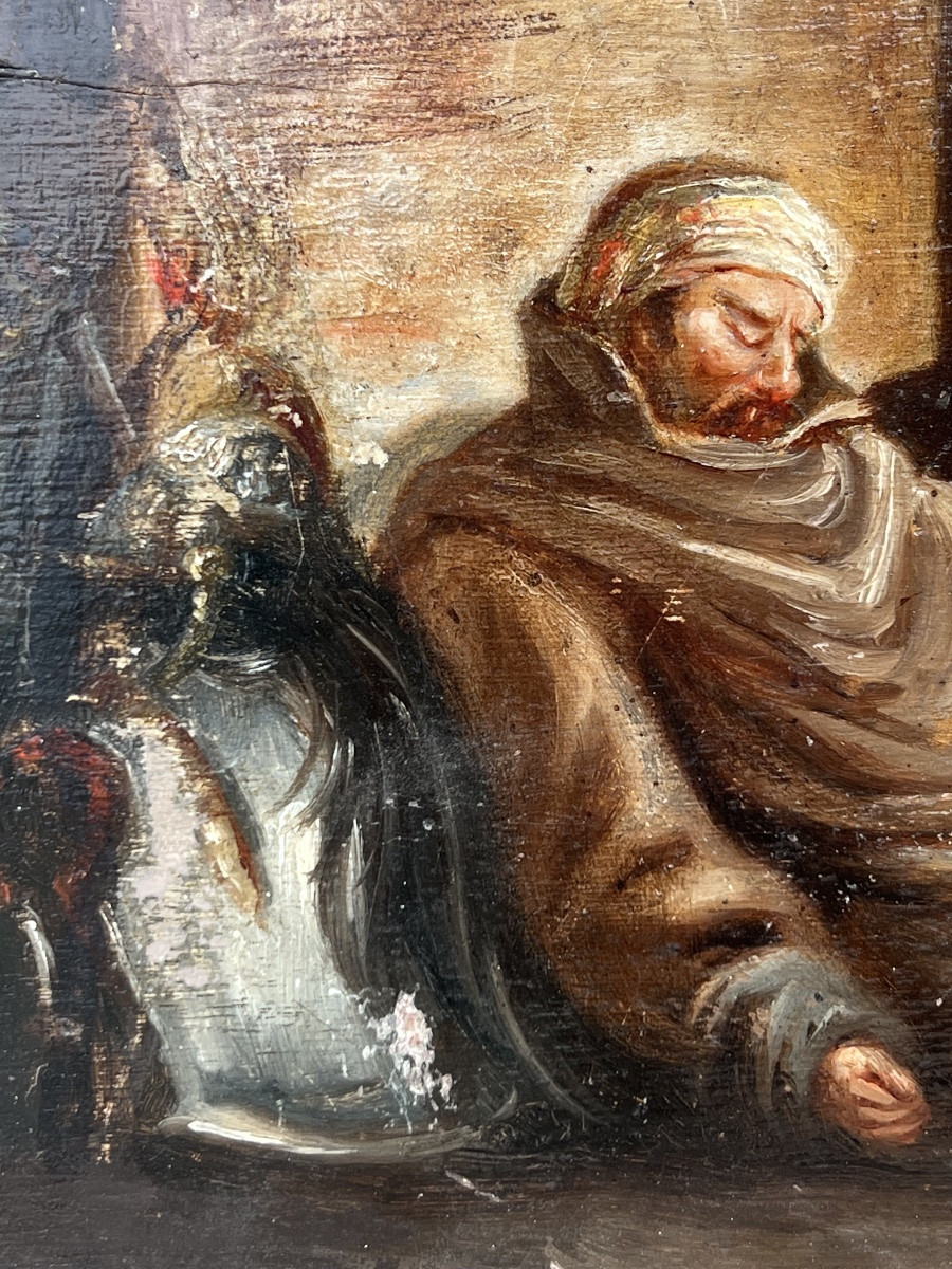 Tableau peinture sur panneau militaria militaire guerre -photo-2