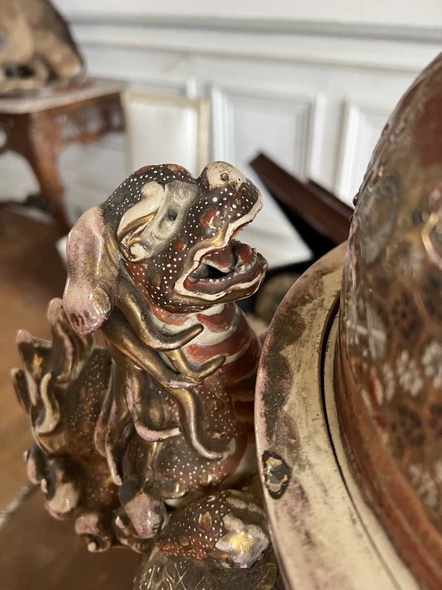 Satsuma vase Japon art asiatique Asie japaness-photo-3