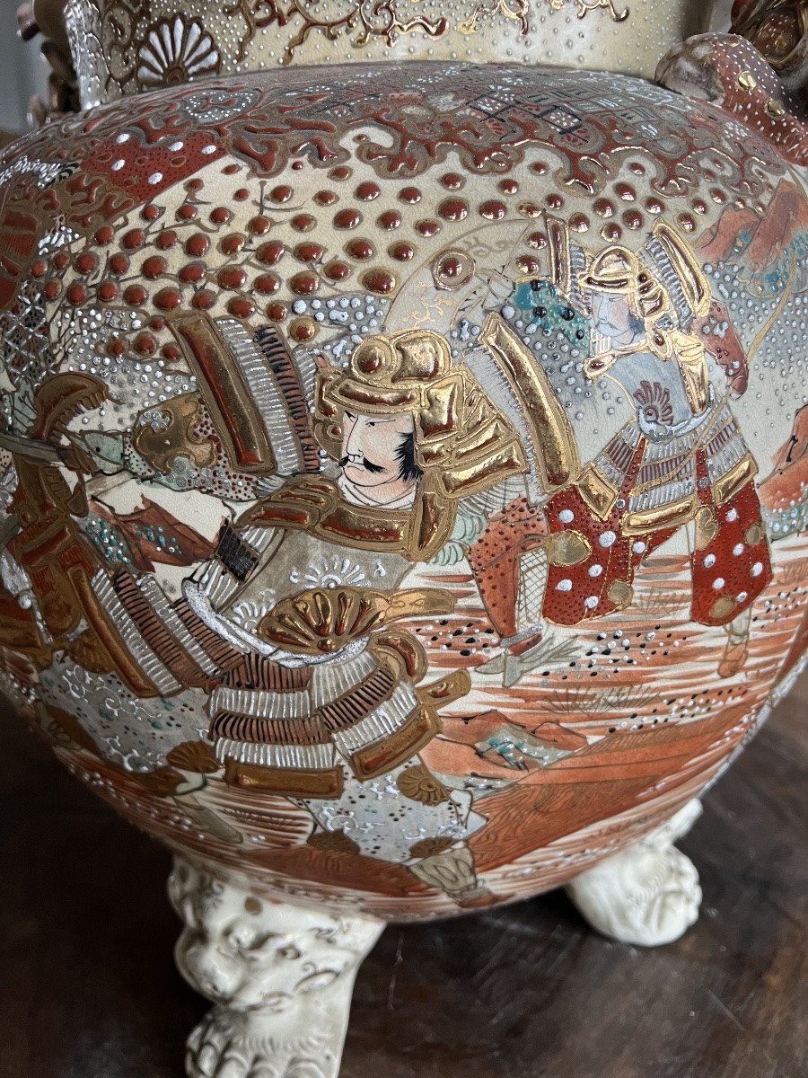 Satsuma vase Japon art asiatique Asie japaness-photo-3