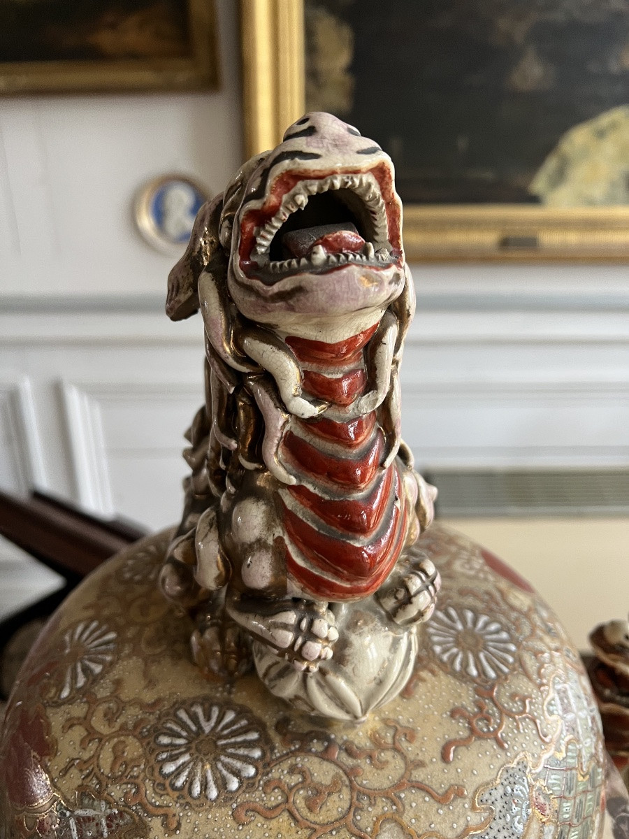 Satsuma vase Japon art asiatique Asie japaness-photo-6