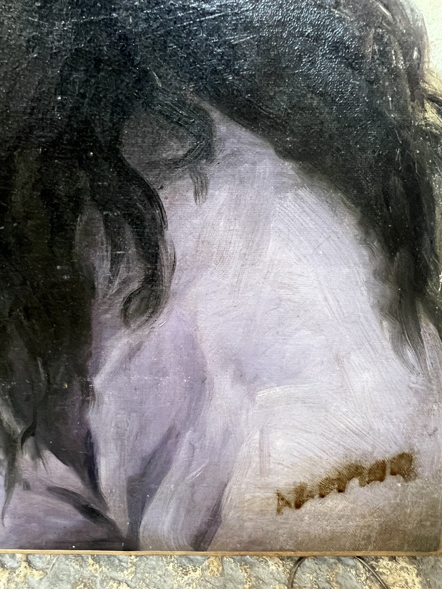 Indian Portrait Painting, Orientalist Style-photo-3