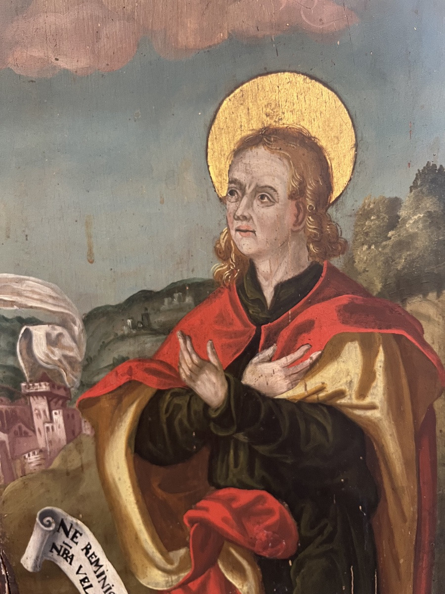 Religious Painting XVI Century Crucifixion Of Christ Painting Religion Marie Madeleine-photo-1