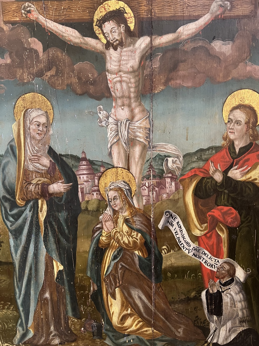 Religious Painting XVI Century Crucifixion Of Christ Painting Religion Marie Madeleine