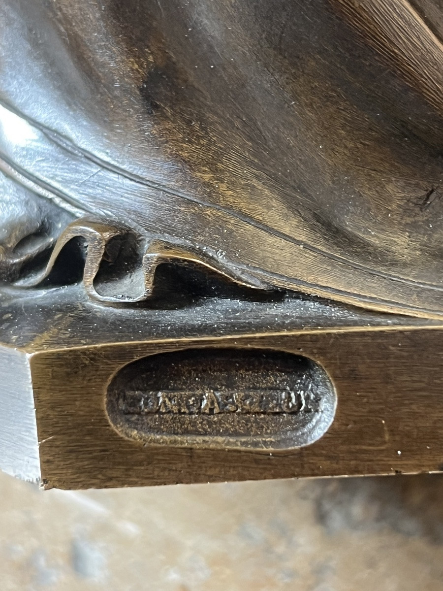 Bronze Virgin And Child Jean Marie Bonnassieux Poussielgue Rusand-photo-2