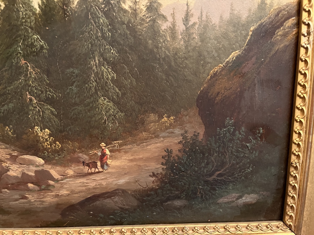 Swiss Landscape Painting Alexandre Calame Diday François Mountain-photo-2