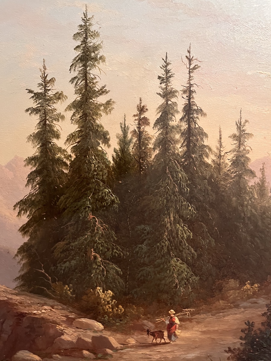 Swiss Landscape Painting Alexandre Calame Diday François Mountain-photo-1