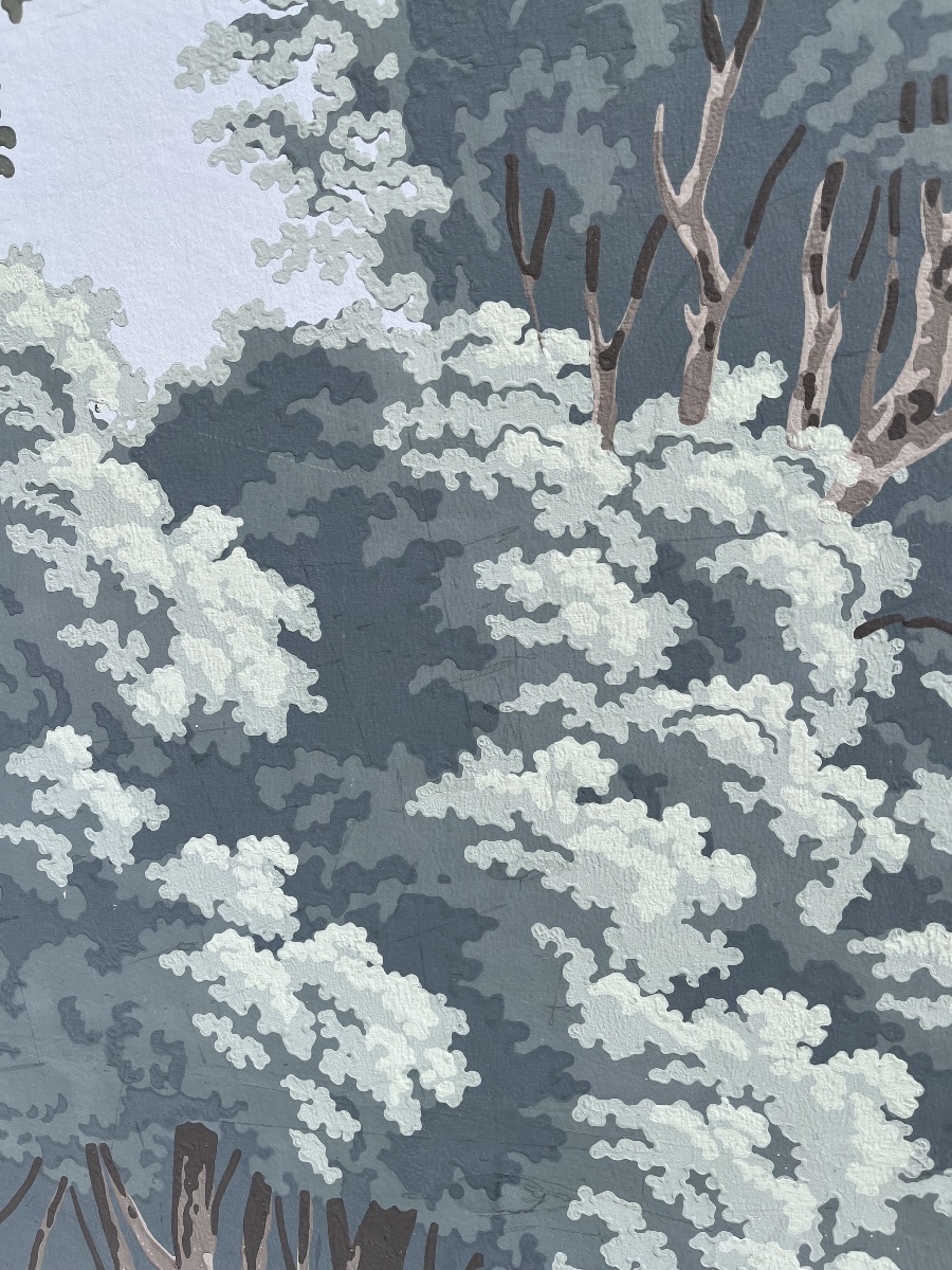 Zuber Oriental Screen Stencil Wallpaper -photo-7