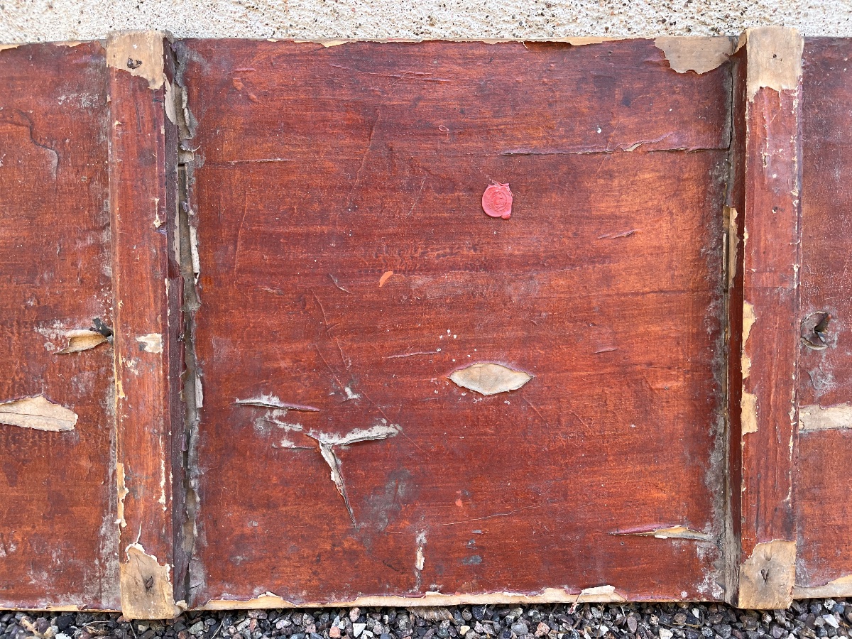 18th-century Chinese Asian Panel Painting, China-photo-1
