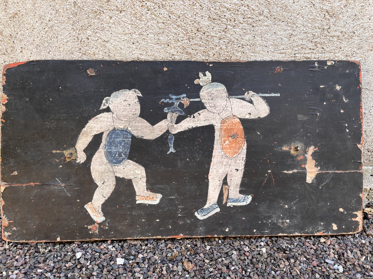 18th-century Chinese Asian Panel Painting, China
