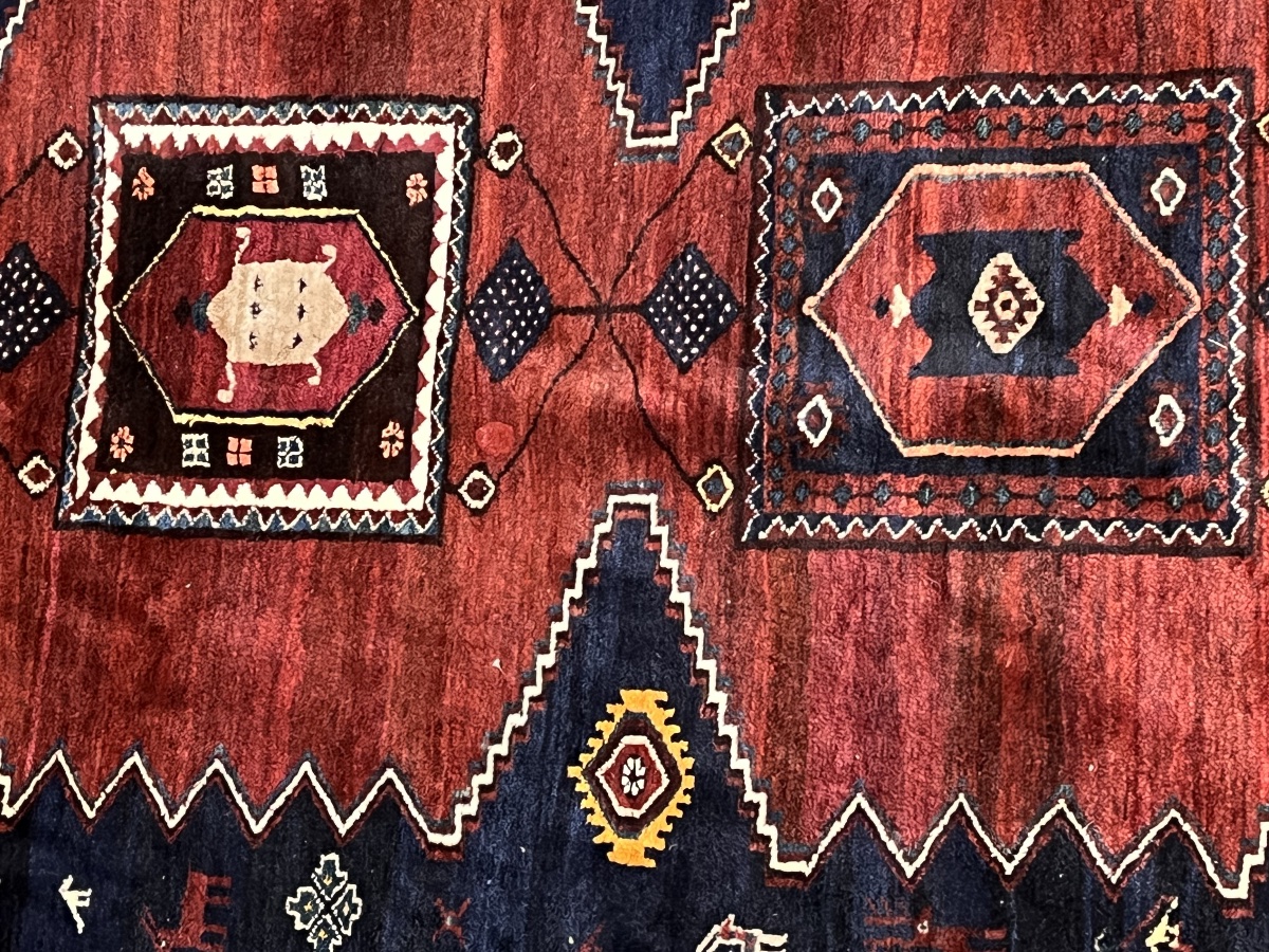 Handmade Qashqai Rug (fars, Southwestern Iran) Khamseh -photo-2