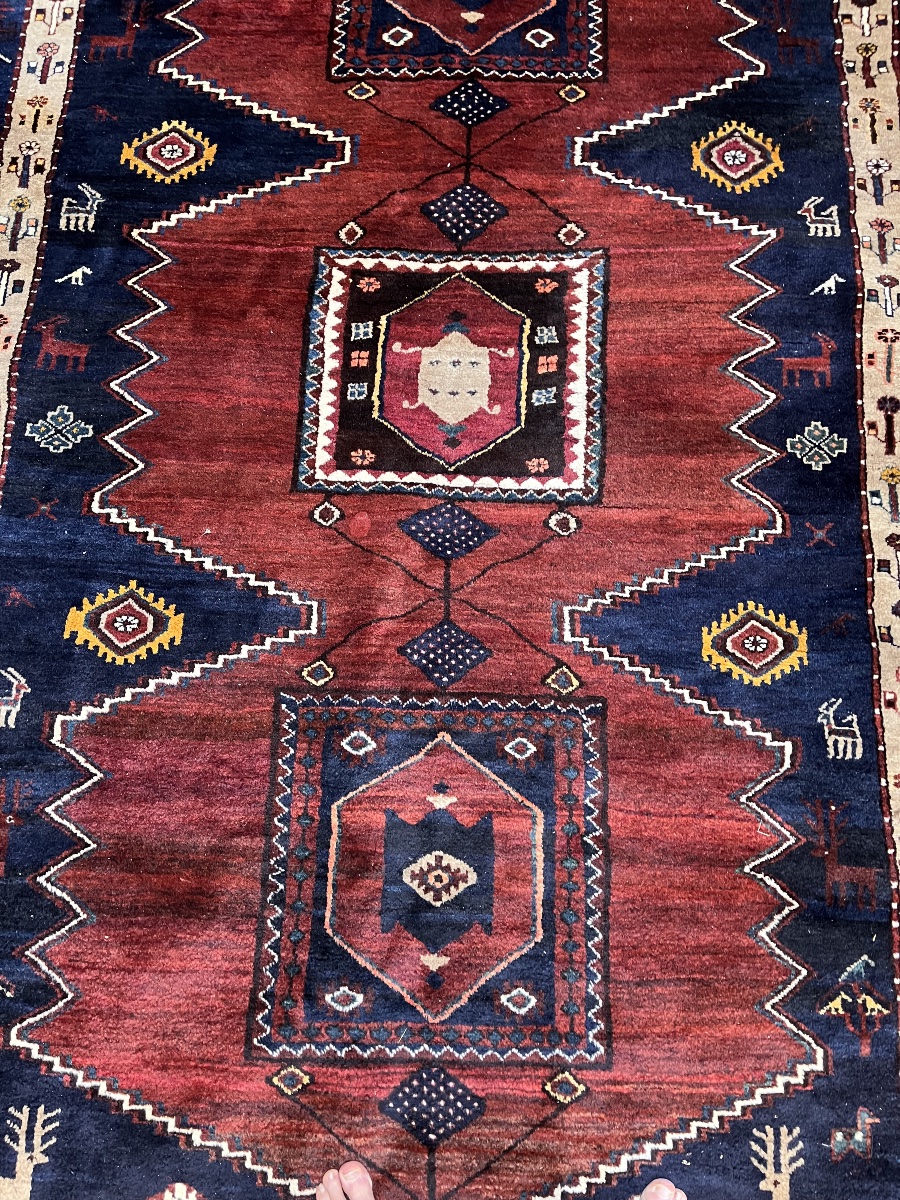 Handmade Qashqai Rug (fars, Southwestern Iran) Khamseh -photo-5