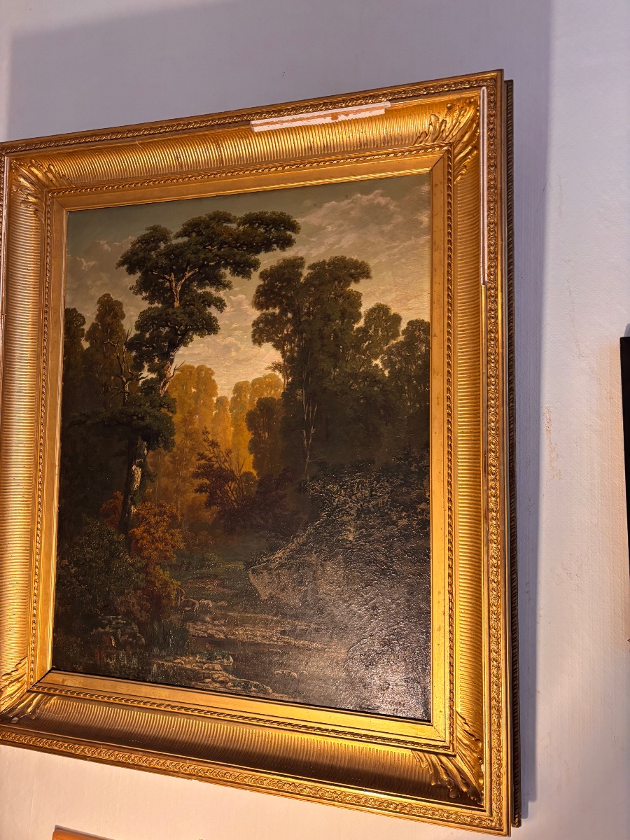 Victor Jeanneney, Landscape Painter From Besançon, 19th Century -photo-3