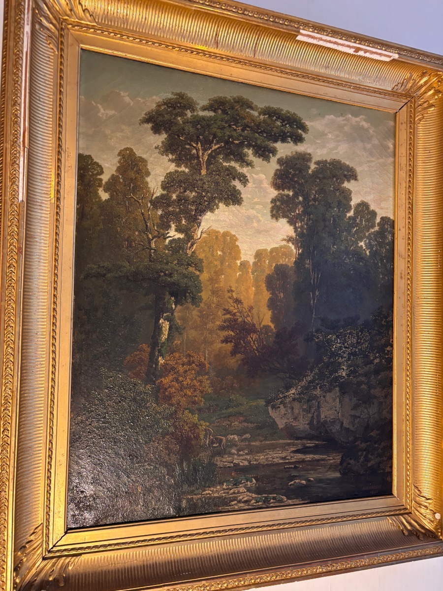 Victor Jeanneney, Landscape Painter From Besançon, 19th Century -photo-4