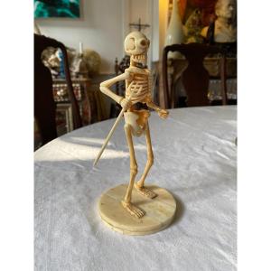 Skeleton Cabinet Of Curiosity Japanese Art Miniature Asia Japaness Sculpture