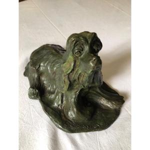Bronze Sculpture Dog José Maria David Sculptor