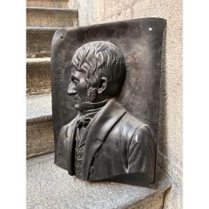 19th-century Portrait Painting On Sheet Steel