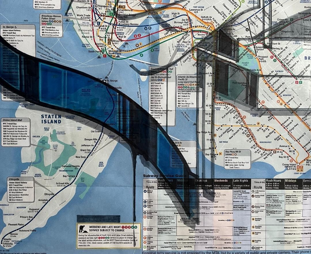Street Art USA  Graffiti Plan De Metro New-York Pop Art peinture TATS CRU sign&eacute;e SEN2-photo-2