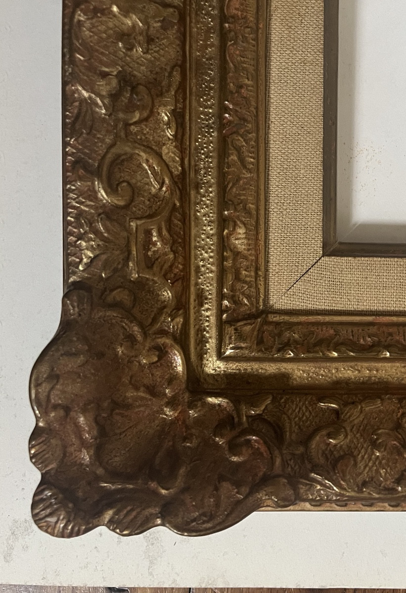 Cadre ancien Montparnasse style Louis XV format standard 33 cm x 24 cm 4F-photo-3