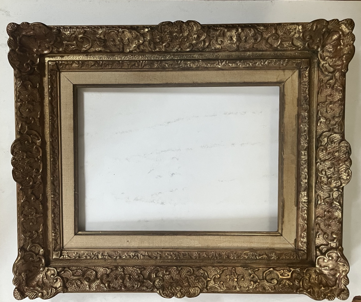 Cadre ancien Montparnasse style Louis XV format standard 33 cm x 24 cm 4F