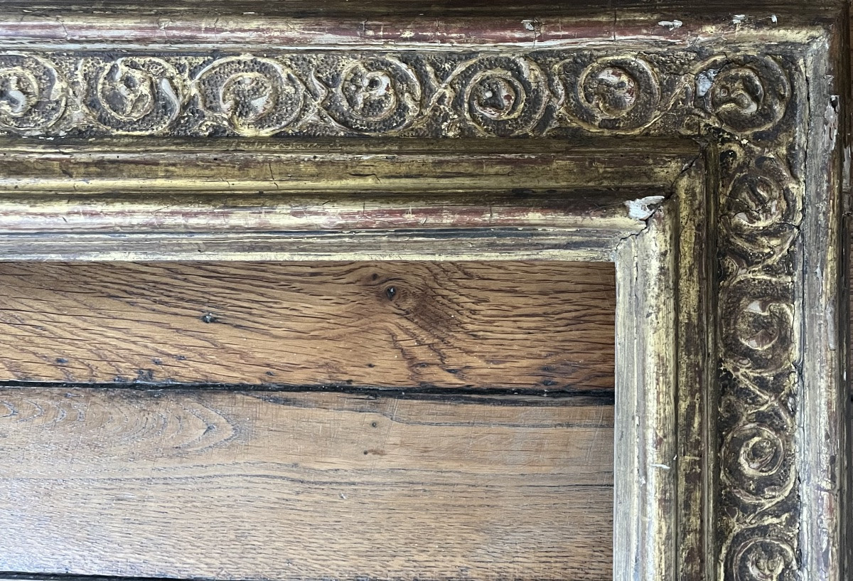 Large Antique Venetian Frame, Italy, Authentic 17th Century, To Be Restored -photo-3
