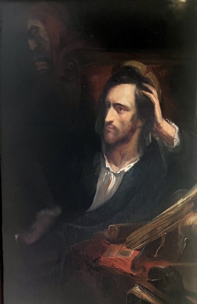 19th Century Romantic Painting Faust In His Study By Ary Scheffer-photo-1