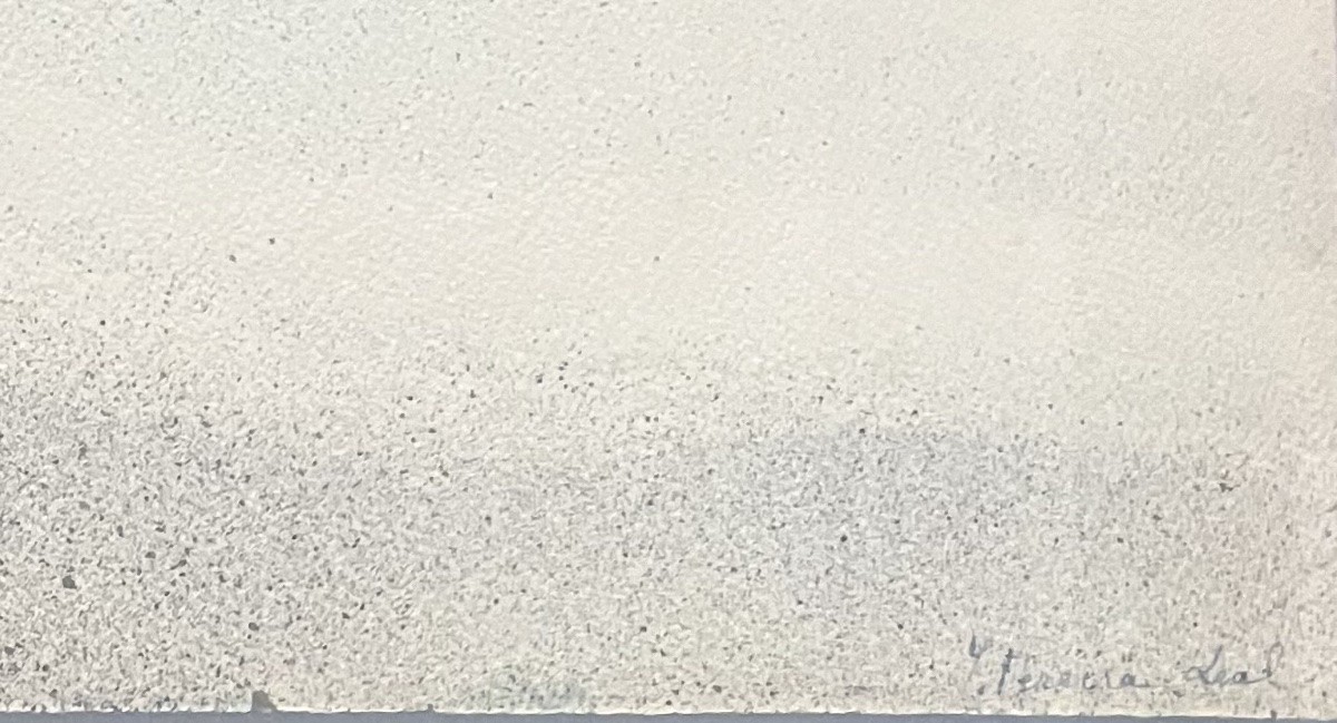 Tableau abstrait Portugal composition abstraite  encre signée Irene Pereira Leal née en 1920 -photo-6