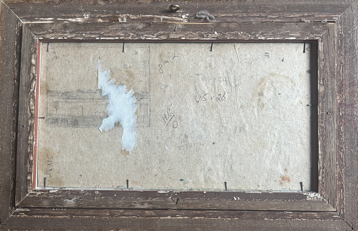 Antique Pointillist Painting Following Luce Marine Painting Monogram To Decipher -photo-2