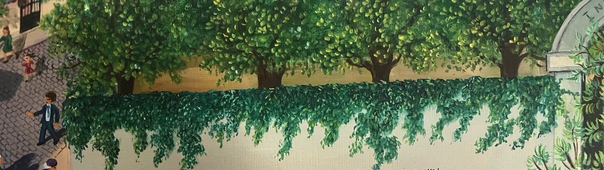 Tableau art naïf Lorrain  La communion au pensionnat peinture signée Geneviève Peyrade-photo-5