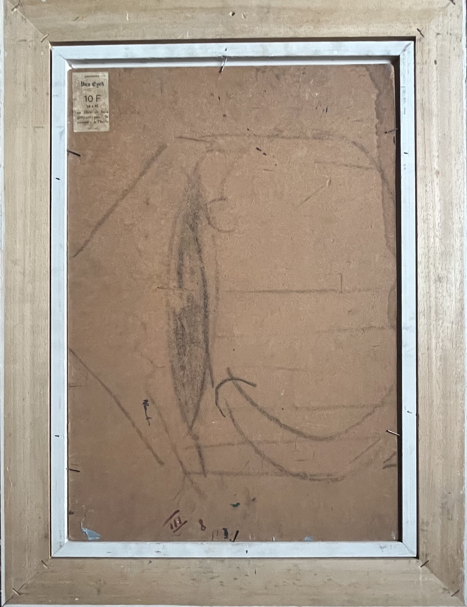 Expressionist Painting, Lyon School, Café Scene, Bar Painting By René Hamiot-photo-2