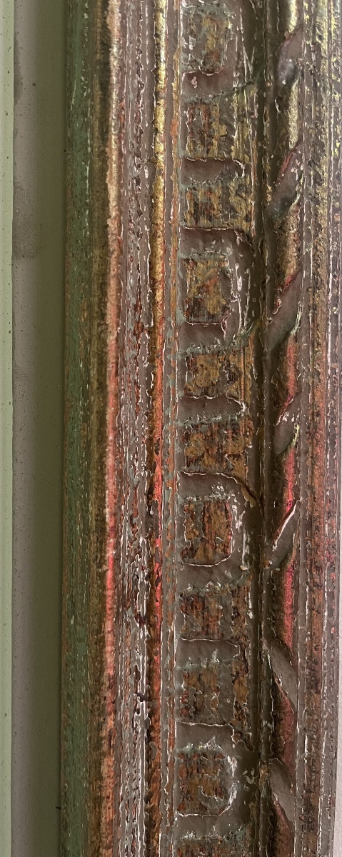 Cadre ancien Style bouche Montparnasse pour châssis standard 8 F feuillure 46 cm x 38 cm-photo-3