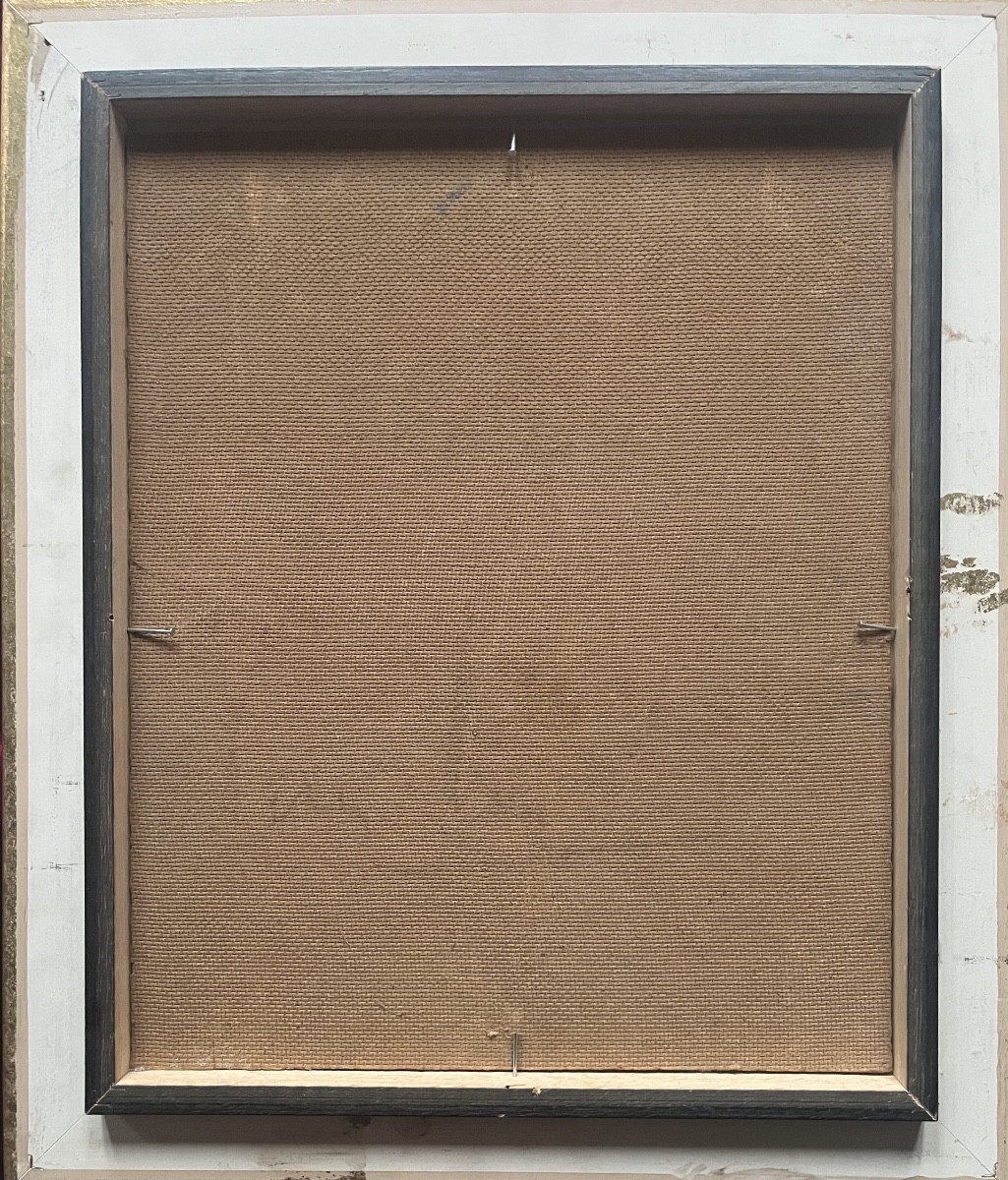 Marseille Expressionist Painting, Bouquet Of Flowers, Signed Jacques Van Den Bussche -photo-4