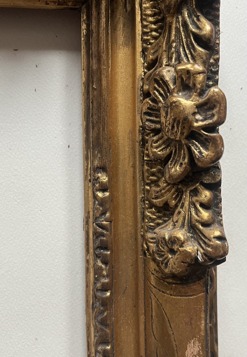 Antique Frame, Early 20th Century, Standard Rabbet 6f, 41 Cm X 33 Cm-photo-4