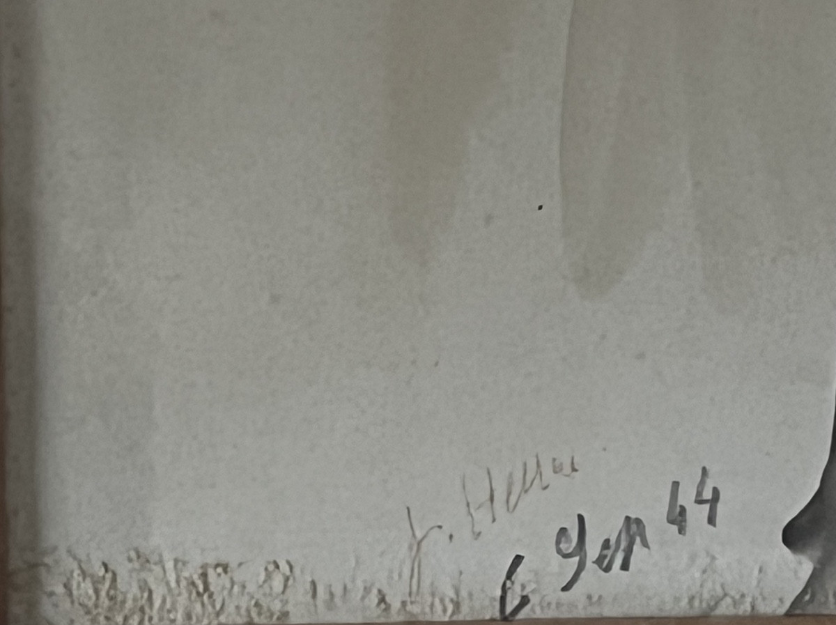 Antique Painting, Portrait Of A Child, Watercolor, Signed Jean Helleu (1894-1985) -photo-4