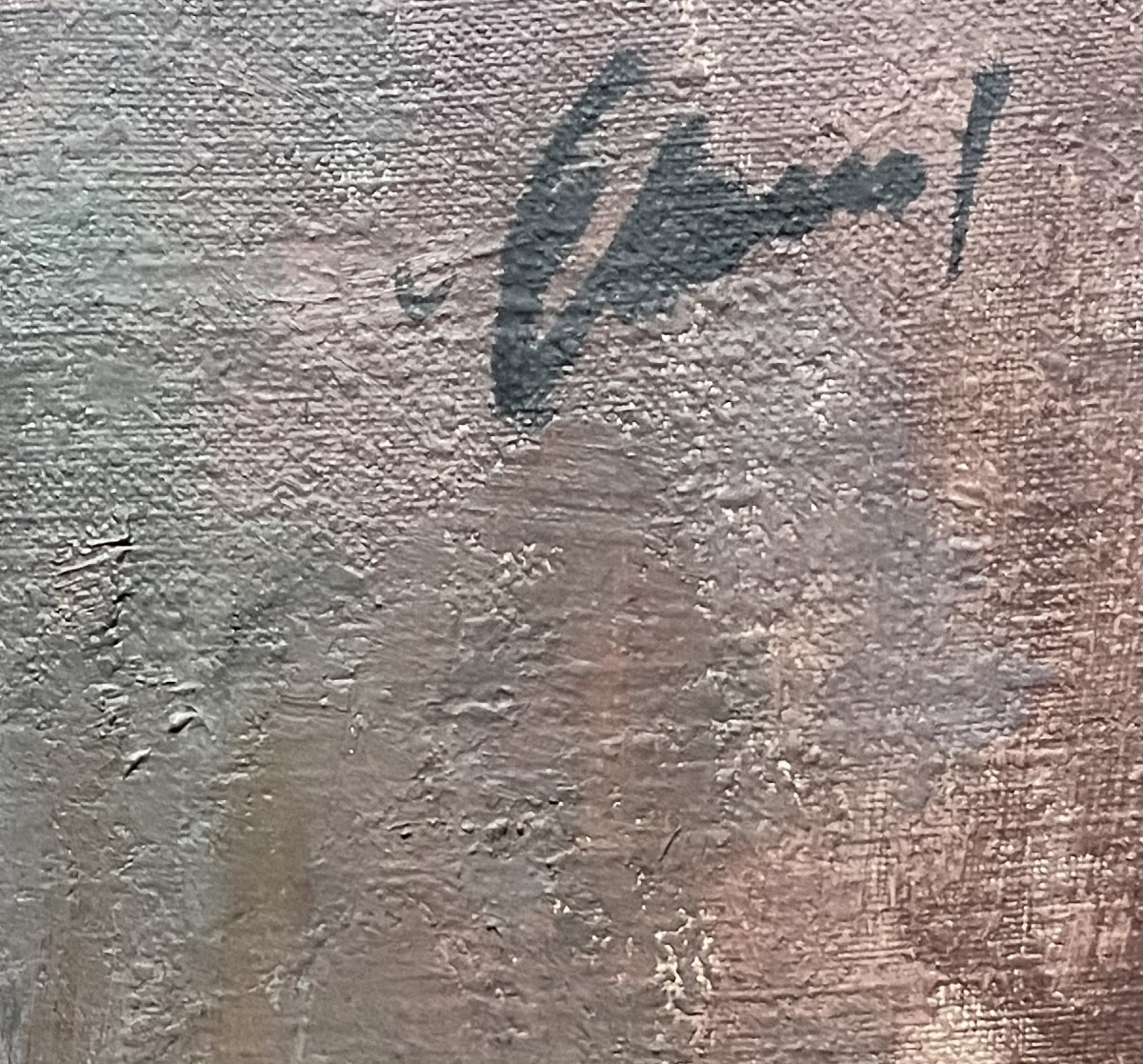 Tableau portrait de femme peinture avec signature à identifier .-photo-3