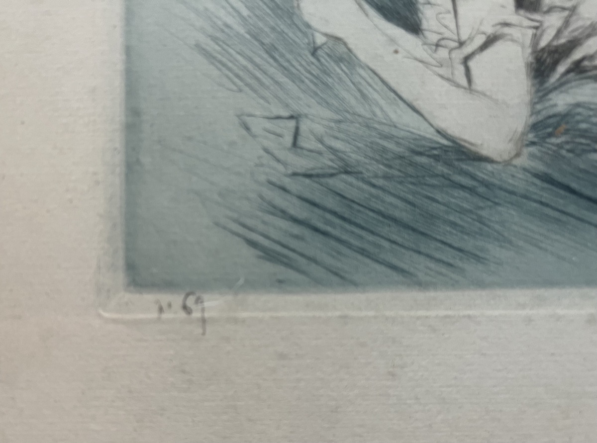 Art déco boudoir élégantes deux gravures signées Jean Hardy proche Icart -photo-6