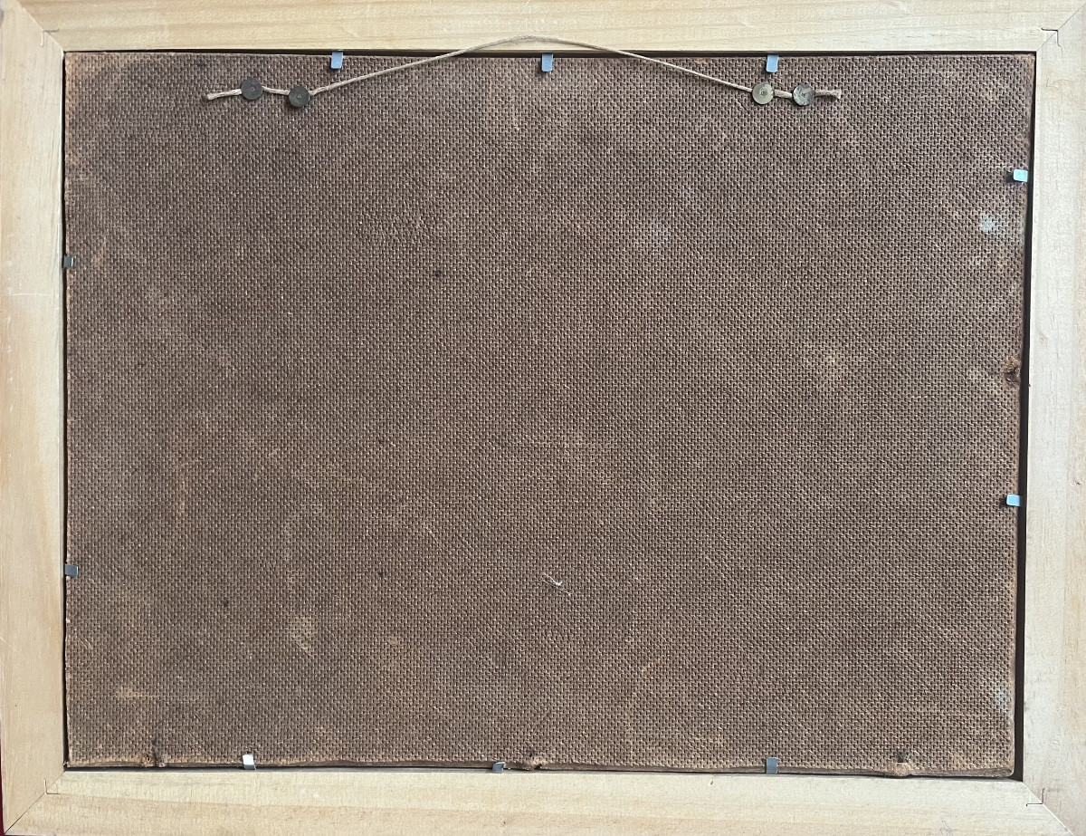 Provençal Seascape Painting With Sailboats, Signed Lucien Potronat (1899-1973)-photo-1