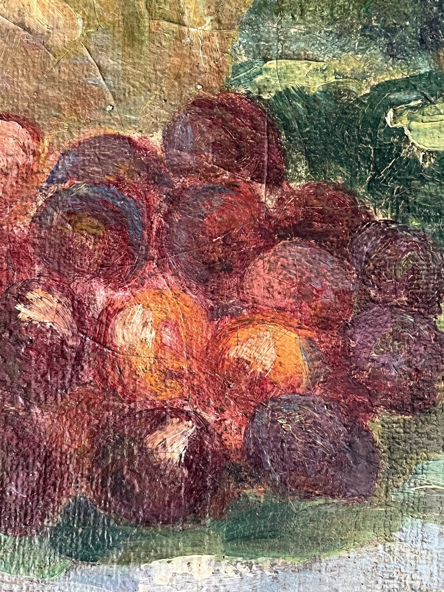 Impressionist Still Life Painting With Motifs, Signed Maillard?-photo-3