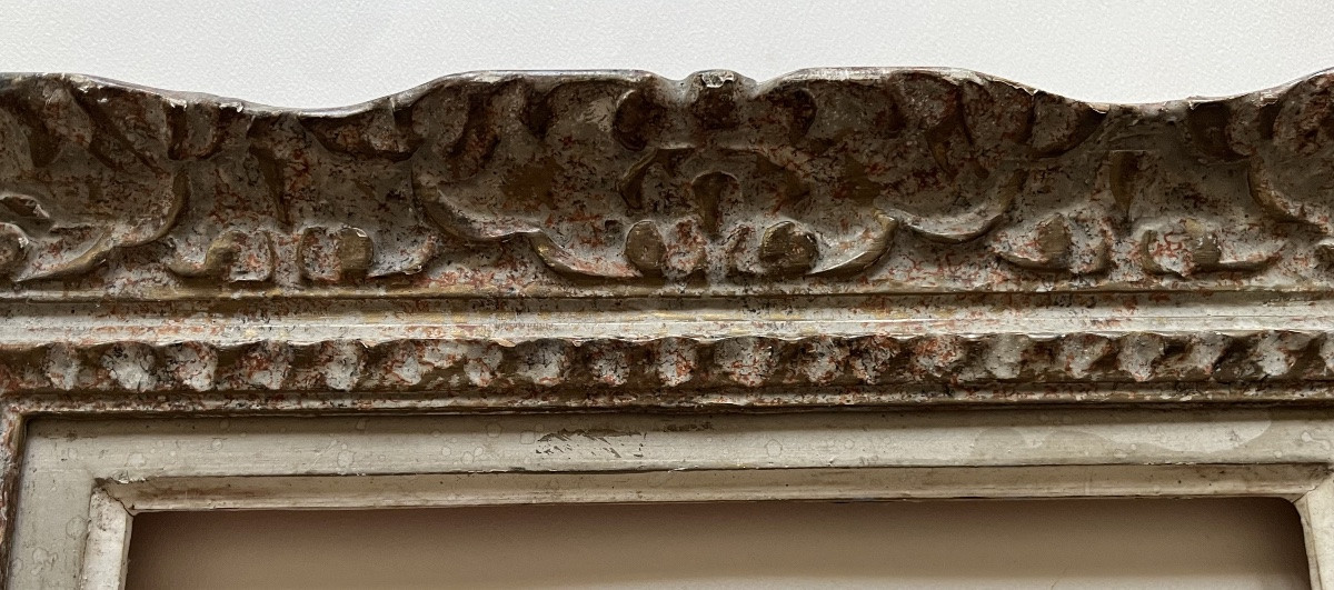 Cadre Montparnasse bois sculpt&eacute; ann&eacute;es 30 pour tableau standard  4 F 33 cm X 24 cm-photo-4
