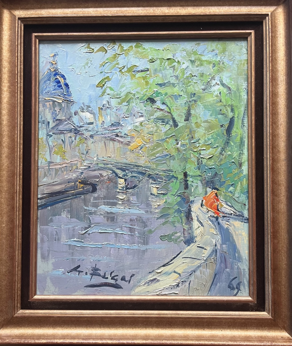 Painting View Of Paris School Of Montmartre Painting Signed Georges Berger Entourage Gen Paul-photo-3