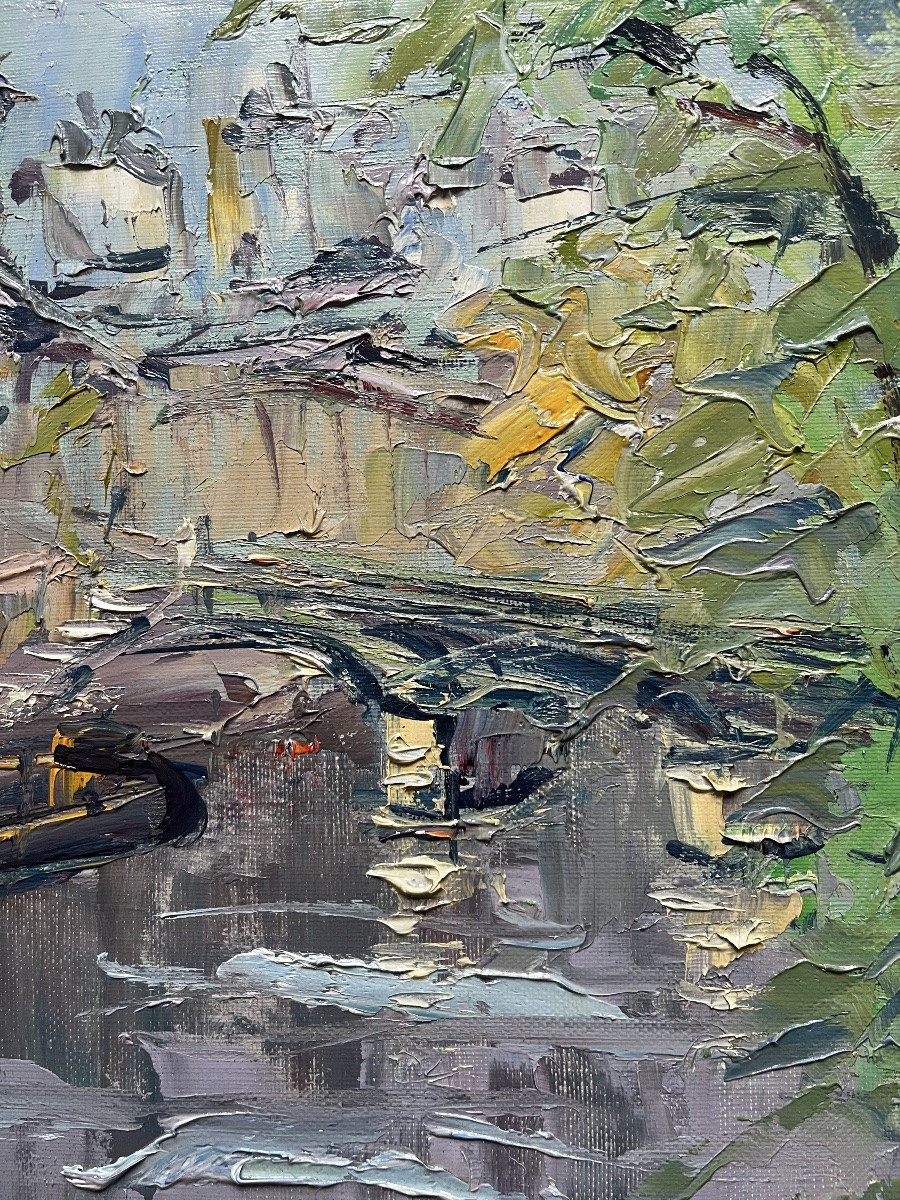 Painting View Of Paris School Of Montmartre Painting Signed Georges Berger Entourage Gen Paul-photo-6