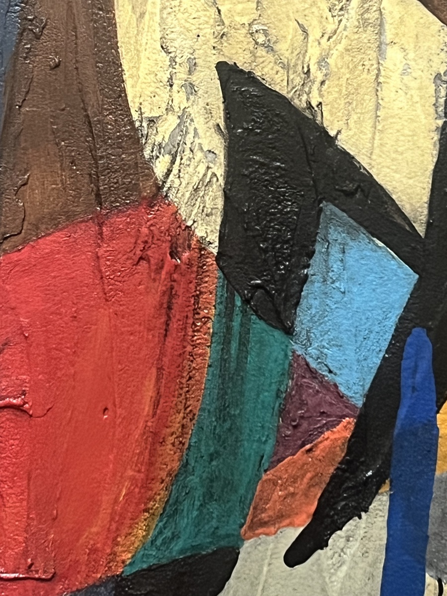 Abstract Painting With A Geometric Composition, Signed By Meyer-photo-3